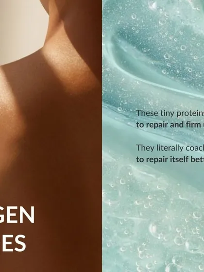 Next-gen peptides are one of the key ingredients to watch. These tiny proteins literally coach your skin to repair itself better, leading to firmer, healthier skin.