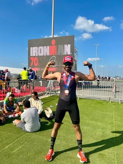 Celebrating a strong finish at the Ironman 70.3 Middle East Championship. We are incredibly proud of our members who take on these international challenges.
