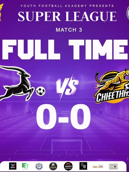 A goalless draw between the Cheetahs and Black Antelopes.
