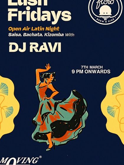 An event poster for our Open Air Latin Night in March. The design captures the artistic and expressive nature of the dance.