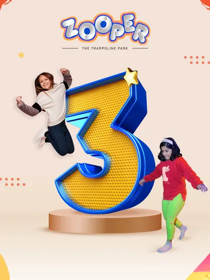 Cheers for three incredible years. We're celebrating our 3rd anniversary with this fun graphic showing kids jumping for joy.