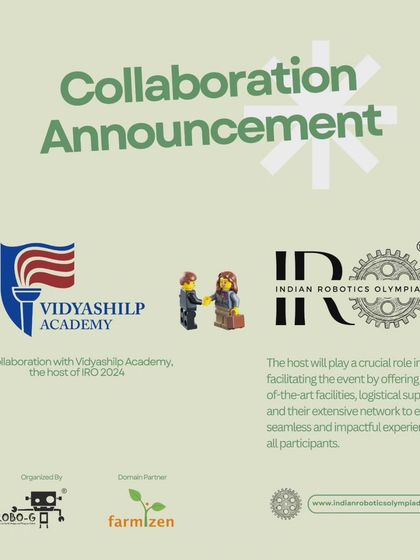 We are proud to announce our collaboration with Vidyashilp Academy as the host for the Indian Robotics Olympiad 2024. This partnership provides our students with access to state-of-the-art facilities.