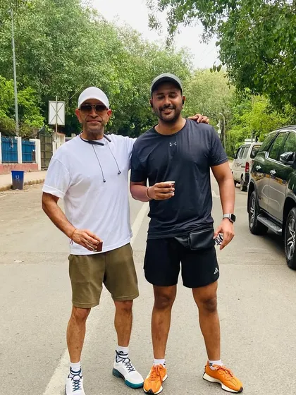 Two members enjoying a post-ride tea. It's the small moments that make our club special.