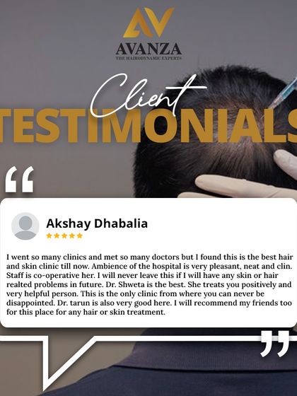 Akshay's testimonial highlights our pleasant and clean clinic ambiance and the cooperative nature of our staff. We believe in treating our patients positively and ensuring they are never disappointed with their care.
