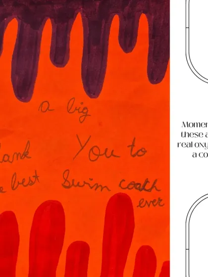 "A big thank you to the best swim coach ever." Moments like these are what fuel my passion for coaching and make it all worthwhile.