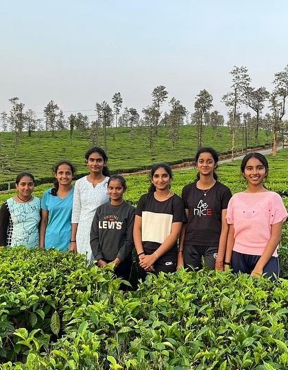 Another group of friends enjoying the stunning scenery at our Barapole nature camp.