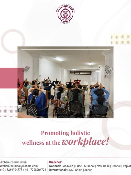 This graphic commemorates our session on promoting holistic wellness at the workplace. It highlights our commitment to bringing comprehensive health and stress management solutions directly to organizations.