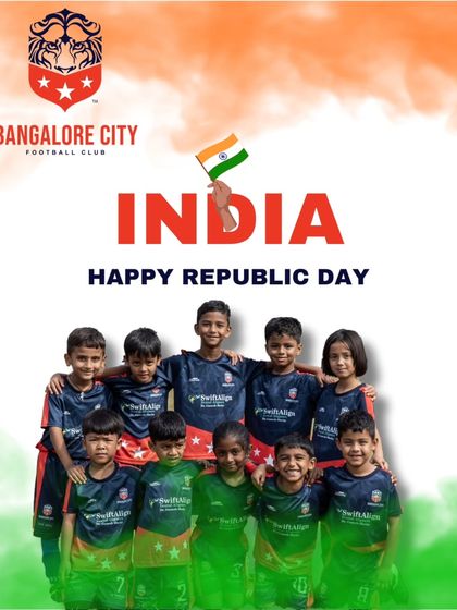 Happy Republic Day from our young Lions! We celebrate the spirit of our nation with the future stars of Indian football.