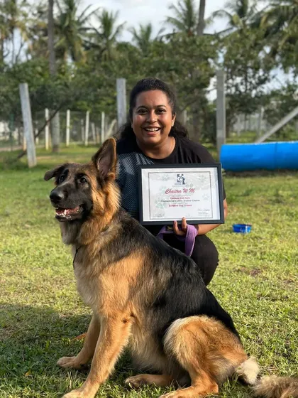 As a certified professional, my methods are based on proven, positive-reinforcement techniques. My passion is backed by education to ensure the best results for you and your dog.