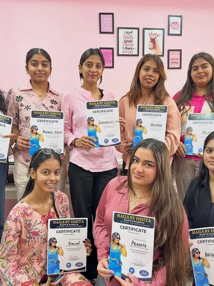 Meet my latest batch of certified nail technicians. Seeing my students graduate with the skills and confidence to start their careers is the best feeling. This is what my academy is all about.