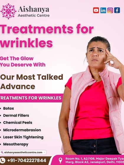 If you're bothered by wrinkles, you're not alone. An unhealthy lifestyle can accelerate their appearance. This graphic explains that I offer a range of effective solutions to help you get your youthful glow back.