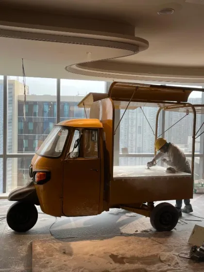 Kalakarah - Art Installations & Sculptures Upcycled Sculptures: The Auto-Rickshaw Story photo 3