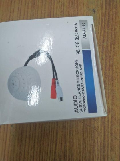 For complete surveillance, I can add audio recording capabilities. This audio surveillance microphone can be integrated with your CCTV system to capture clear sound along with video.