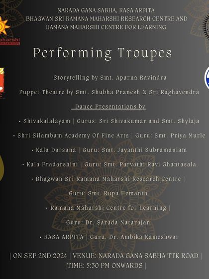 Ramana Maharshi Centre for Learning - Performing Arts Education (Music & Dance) Festivals & Cultural Presentations photo 16