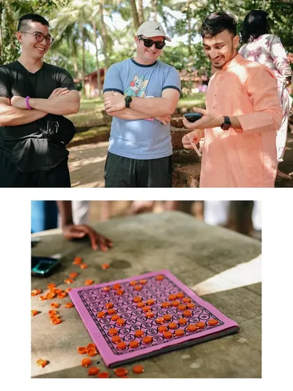 More moments from the wedding games, showing the fun activities planned for the guests. We document every part of the celebration.