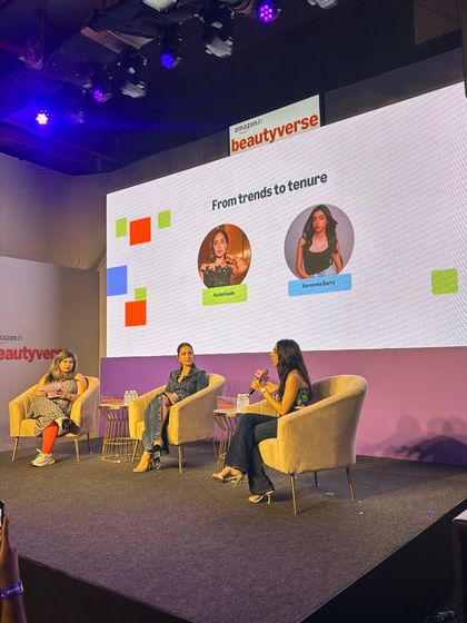A panel discussion at Amazon Beautyverse. We managed the stage and artists for this engaging conversation.