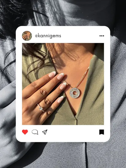 A closer look at the diamond pendant and solitaire ring, showing how they capture the essence of grace and everyday sophistication. Let your jewellery speak volumes without saying a word.
