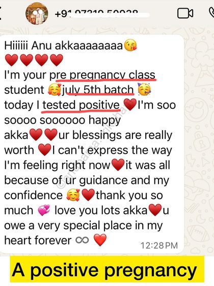 The pure joy in this message is why I do what I do. This student from the July batch tested positive and is overjoyed.