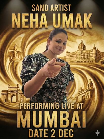 A poster for a live show in Mumbai. Many of my performances in the city are for private celebrations like weddings and anniversaries.