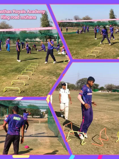 This collage captures the energy of our training sessions. You can see players engaged in various drills, from ladder exercises for footwork to hurdle jumps for agility, all part of our comprehensive fitness program.