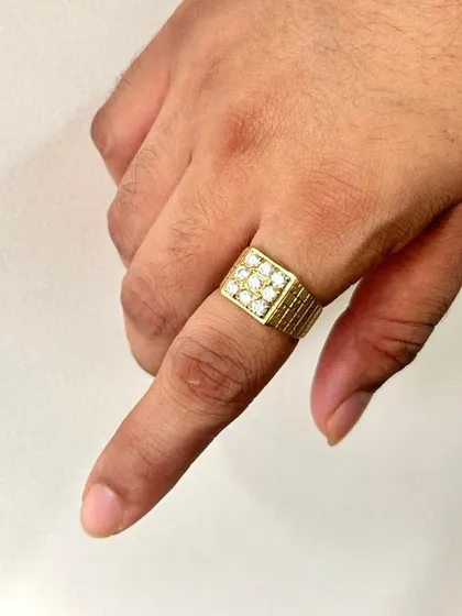 Men’s jewellery is about making a statement. This collection of gold rings and a bracelet captures a spirit of confidence, with sharp designs and a solid feel, offering an effortless yet bold expression of style.