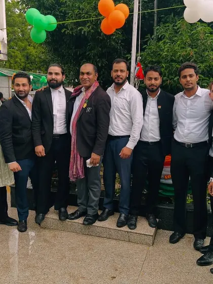 A larger group photo with fellow advocates during Independence Day. My network within the legal community is extensive and built on mutual respect.