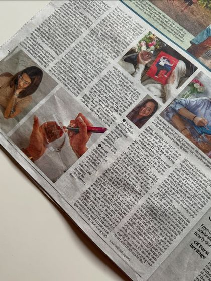 My first time being featured in a print newspaper, the Sunday Midday. Seeing my work and my story in print was a surreal and incredibly proud moment after eight years of hard work.