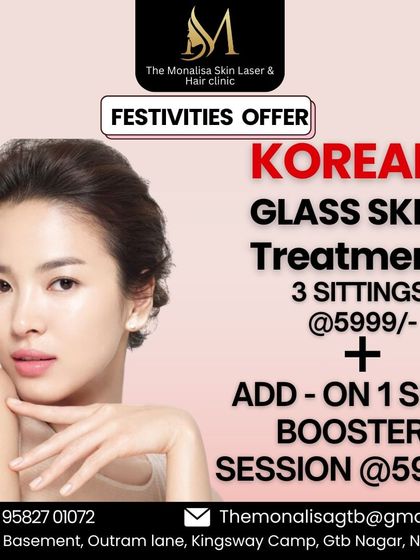 Get the coveted Korean Glass Skin with our special festive offer. This treatment focuses on creating a smooth, poreless, and luminous complexion that looks healthy and hydrated from within.