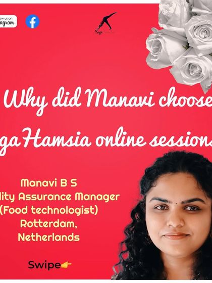 This is the start of a wonderful testimonial from Manavi, a food technologist in the Netherlands, on why she chose my online sessions.