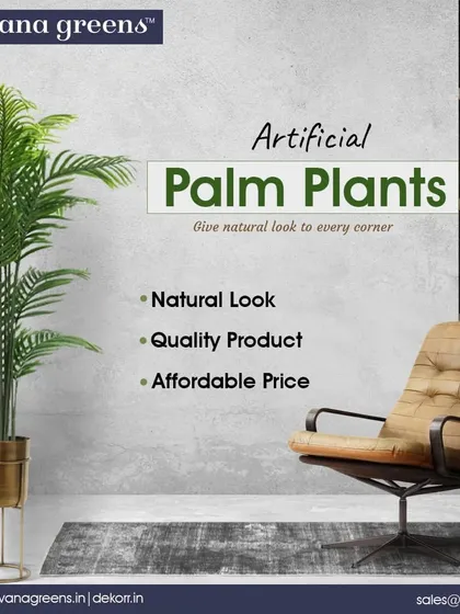 Give a natural look to every corner with our artificial palm plants. They come in a variety of sizes and styles to fit any decor, from modern to classic.