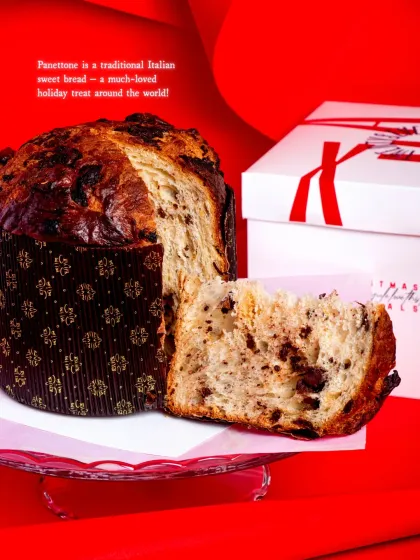 Panettone is a traditional Italian sweet bread, a much-loved holiday treat around the world.