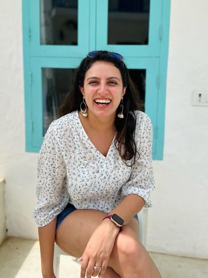 A candid, happy photo. This is me in my element, just enjoying the moment.