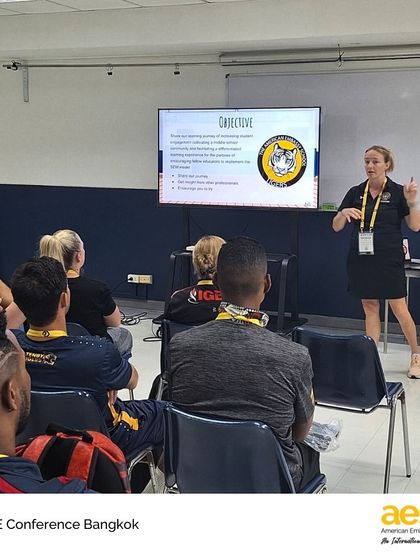 Members of our Health and Physical Education teams present at the PHASE conference in Bangkok. We are proud to have our educators share their expertise in well-being and student agency on a global stage.