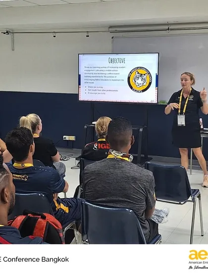 Members of our Health and Physical Education teams present at the PHASE conference in Bangkok. We are proud to have our educators share their expertise in well-being and student agency on a global stage.