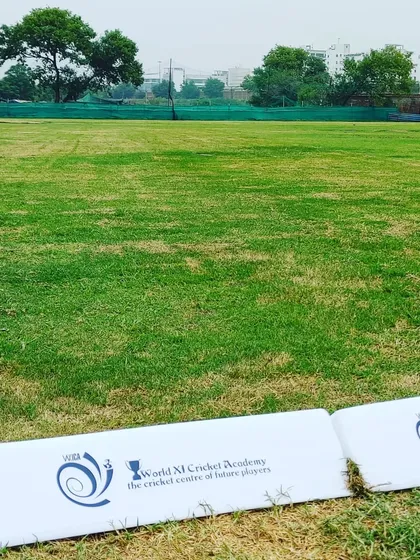 The boundary line of our lush green ground. We maintain our facilities to a high standard to give our players the best possible environment to train in.