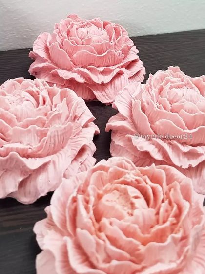 We made these peachy-pink Peony aroma diffusers for a custom order. We love working with clients to create pieces in their perfect shade.