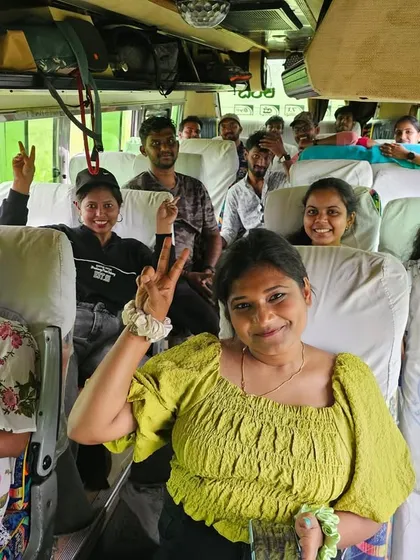 The journey is just as important as the destination. Our traveler buses are where strangers start to become friends, sharing laughs and stories on the road.