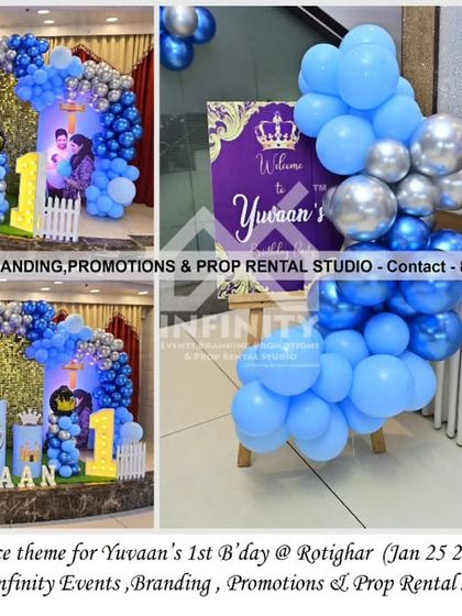 Infinity Events - Milestone Celebration Decoration Royal Prince & Princess Parties photo 12