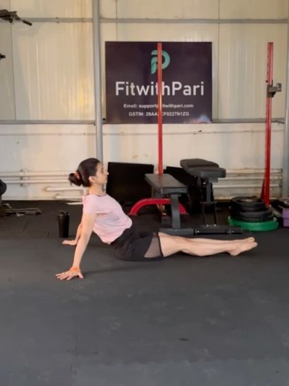 The reverse plank is a challenging exercise that strengthens the entire posterior chain, including the glutes, hamstrings, and back.