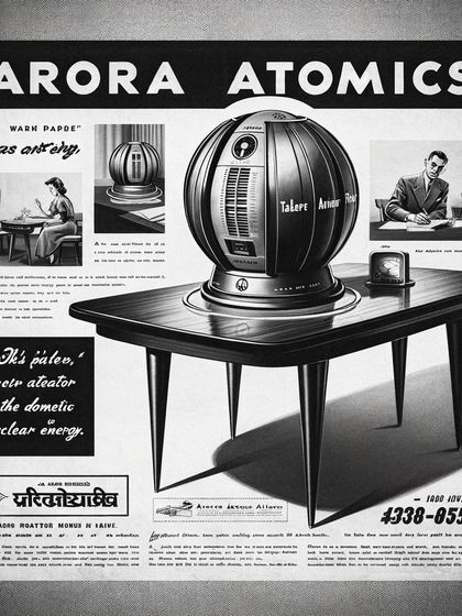 Retro-Futurist Branding: Posters & Ads photo 19