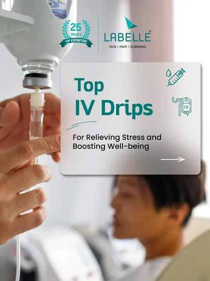 We offer a variety of IV drips designed to relieve stress and boost your overall well-being. In this image, a client is comfortably receiving a personalized vitamin infusion, showcasing the relaxing and professional environment of our clinic.