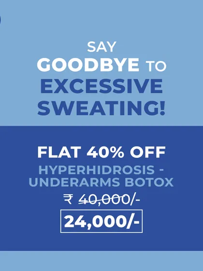 Say goodbye to excessive sweating with our special offer on Hyperhidrosis treatment. We use underarm Botox to provide long-lasting relief and keep you feeling dry and confident.
