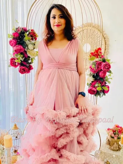 Finally sharing this subtle pink glam and dreamy look. I love how soft yet elegant it turned out, perfect for celebrating such a special occasion.