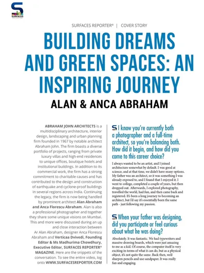 An article where we discuss our design journey, balancing architecture and photography, and the early influences that shaped our practice. It's about following your passion.
