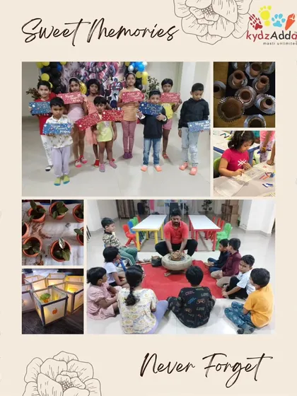 Sweet memories from our summer camp. This collection of photos highlights key moments, from our hands-on pottery session to kids proudly displaying their finished art projects.