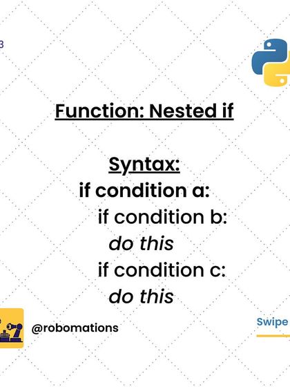 For more complex logic, you can use a 'nested if' statement. This allows you to check for a second or third condition after the first one is met.