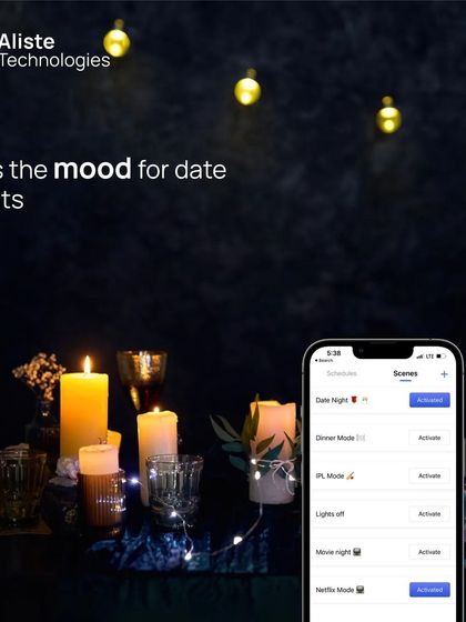 Aliste Technologies - Smart Home Automation Automate Your Life: Schedules & Scenes photo 7