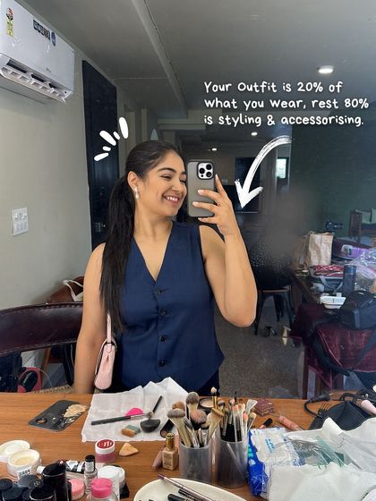 Here's a style lesson I've learned: your outfit is only 20% of the equation. The other 80% is styling and accessorizing. This is a behind the scenes look at my vanity, where the magic happens.