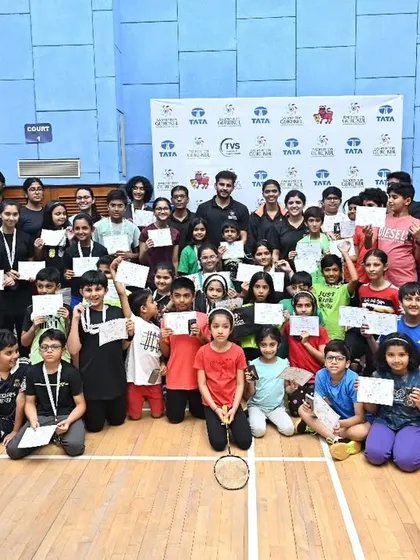 A large group photo of all the junior participants from our MCA Intra-Academy tournament. We believe in celebrating participation as much as winning.