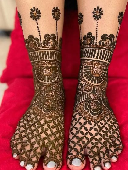 Abhishek Kumar - Festival & Occasion Mehndi Elegant Foot Mehndi photo 3